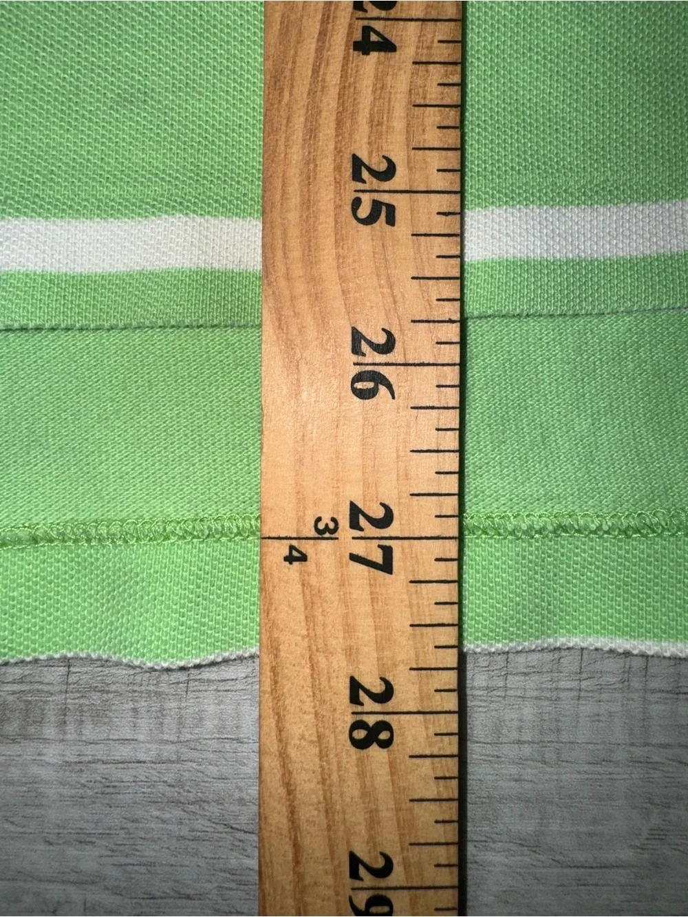 Polo Ralph Lauren Striped Polo Shirt Green White Short Sleeve Pony Logo Large